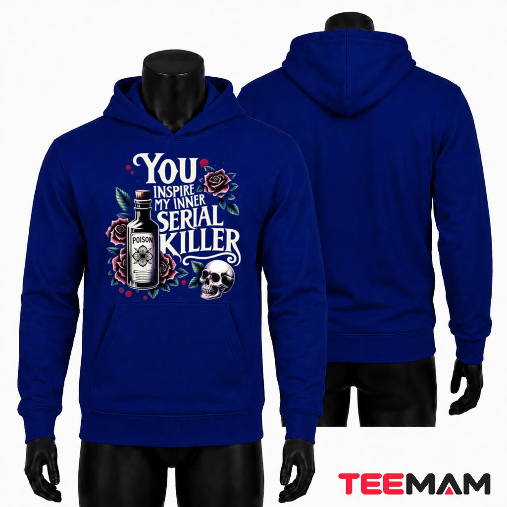 Inner Serial Killer Hoodie Gothic Poison Skull Rose Inner Serial Killer Hoodie Gothic Poison Skull Rose