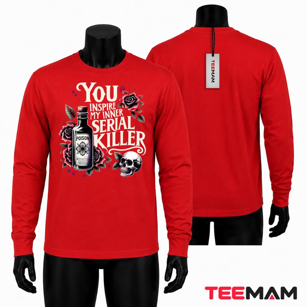 Inner Serial Killer Long Sleeve Gothic Poison Skull Rose Inner Serial Killer Long Sleeve Gothic Poison Skull Rose