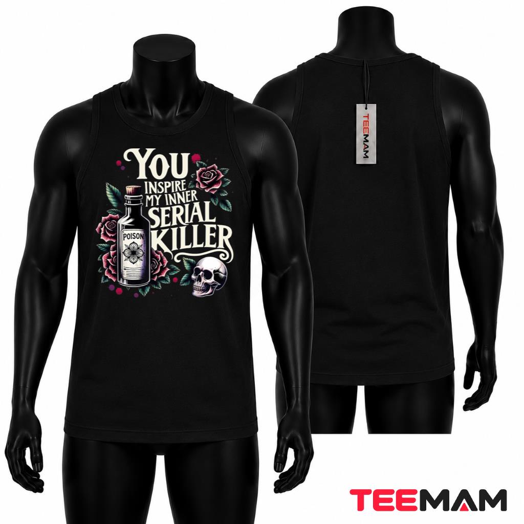 Inner Serial Killer Tank Top Gothic Poison Skull Rose Inner Serial Killer Tank Top Gothic Poison Skull Rose