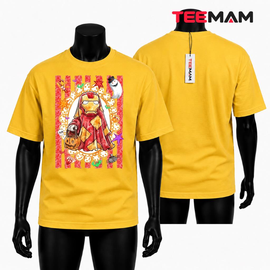 Iron Man Ghost Halloween Costume Trick Or Treat T-Shirt