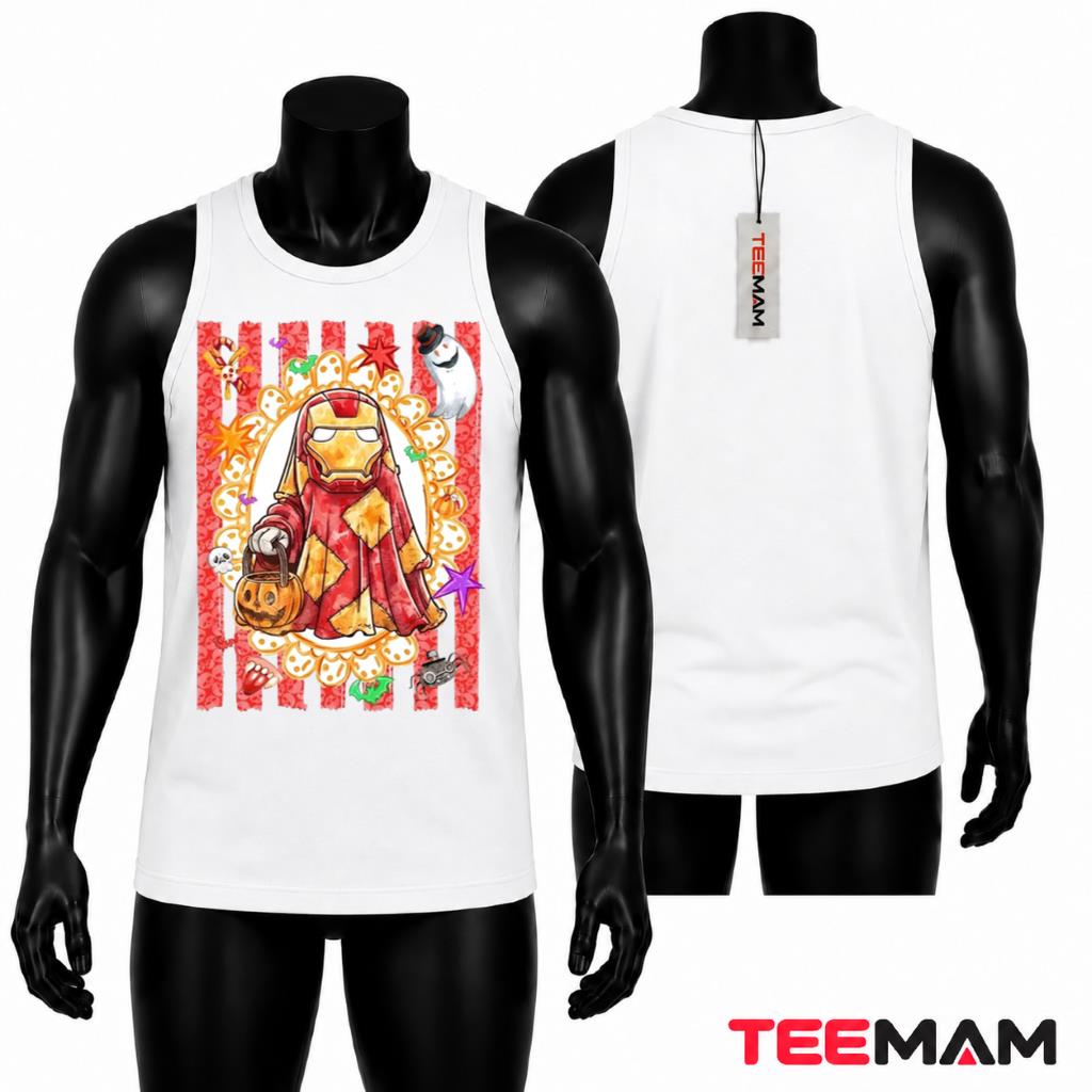 Iron Man Ghost Halloween Costume Trick Or Treat Tank Top Iron Man Ghost Halloween Costume Trick Or Treat Tank Top