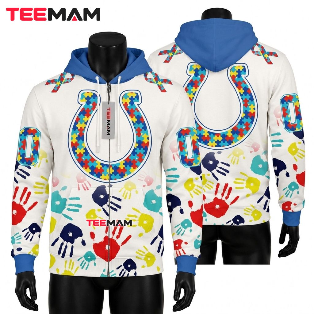 Indianapolis Colts 3D Hoodie US Navy Camo Tribute