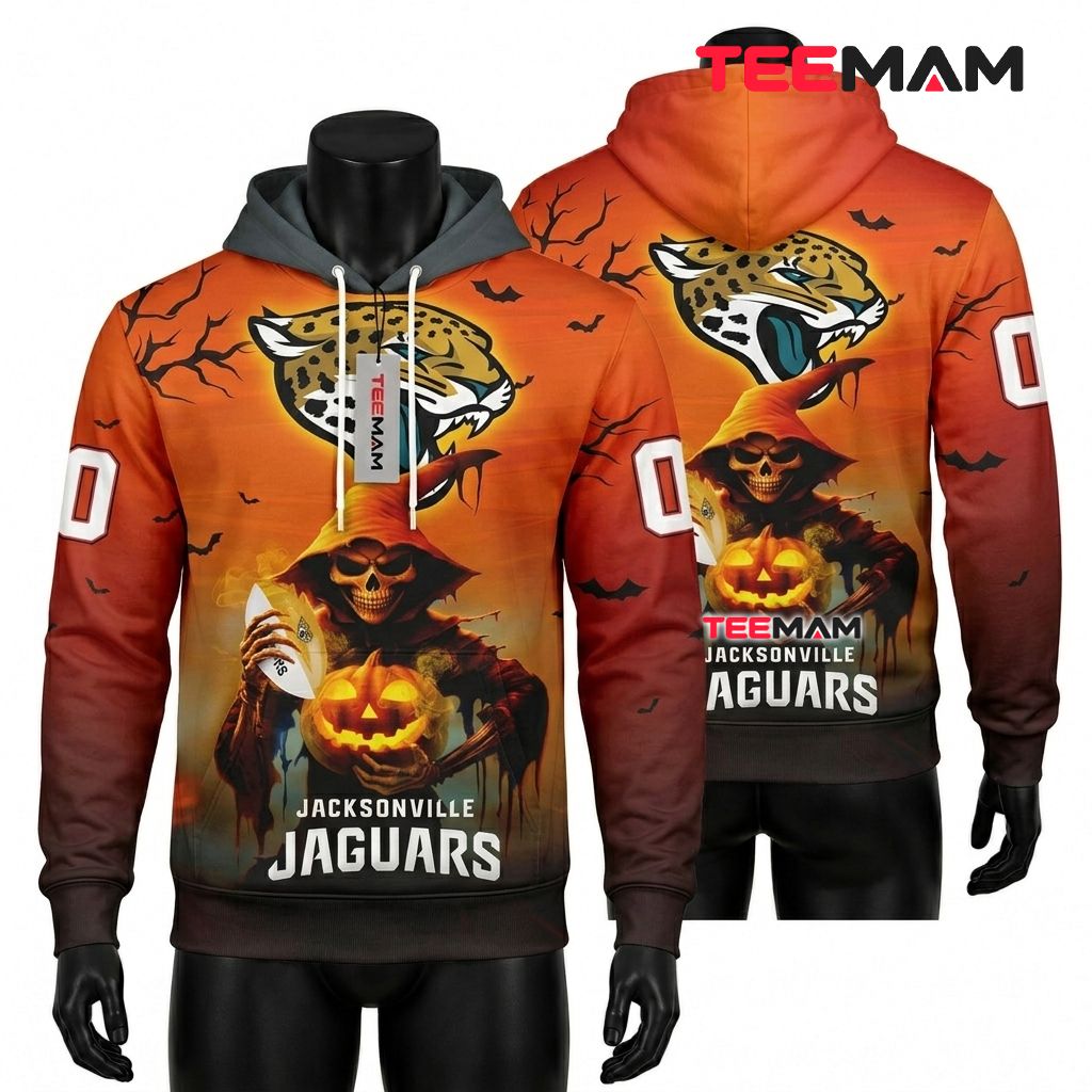 Jacksonville Jaguars 3D Hoodie Torn Flag Camo Claw