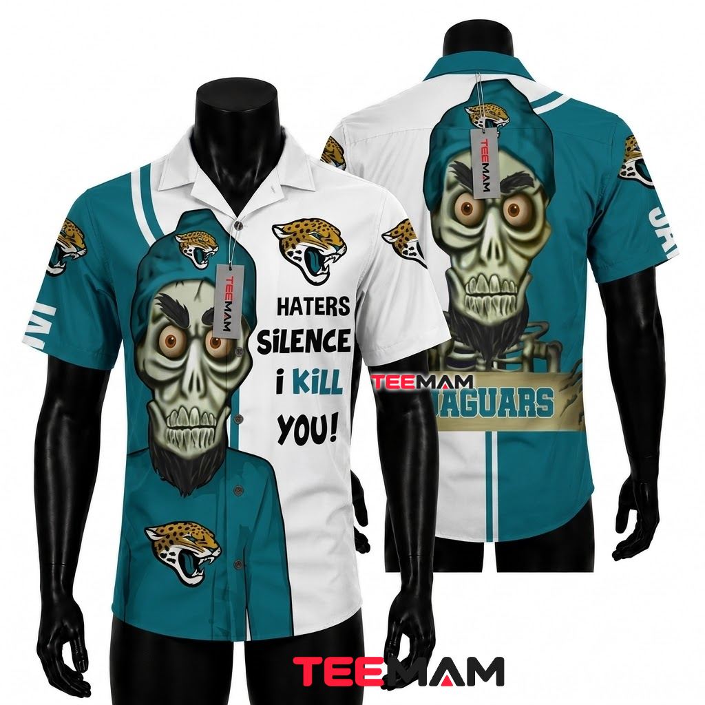 Jacksonville Jaguars Hawaiian Shirt Achmed Puppet Front