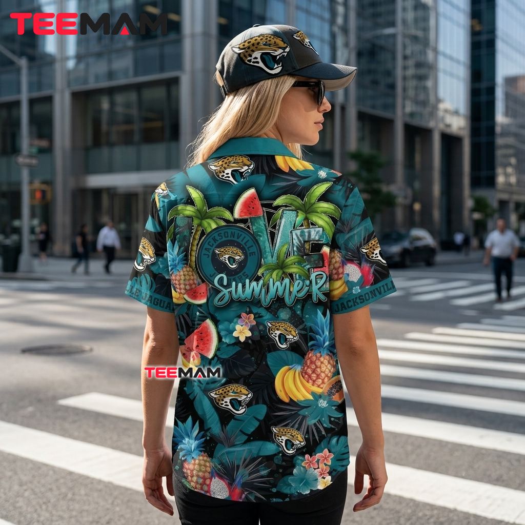 Jacksonville Jaguars Hawaiian Shirt Summer Fruit Version 3 Jacksonville Jaguars Hawaiian Shirt Summer Fruit Version 3