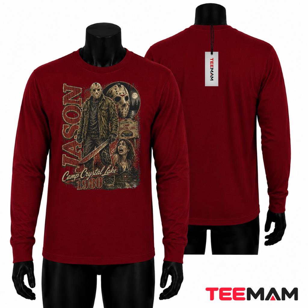 Jason Voorhees Halloween Long Sleeve Camp Crystal Lake Jason Voorhees Halloween Long Sleeve Camp Crystal Lake