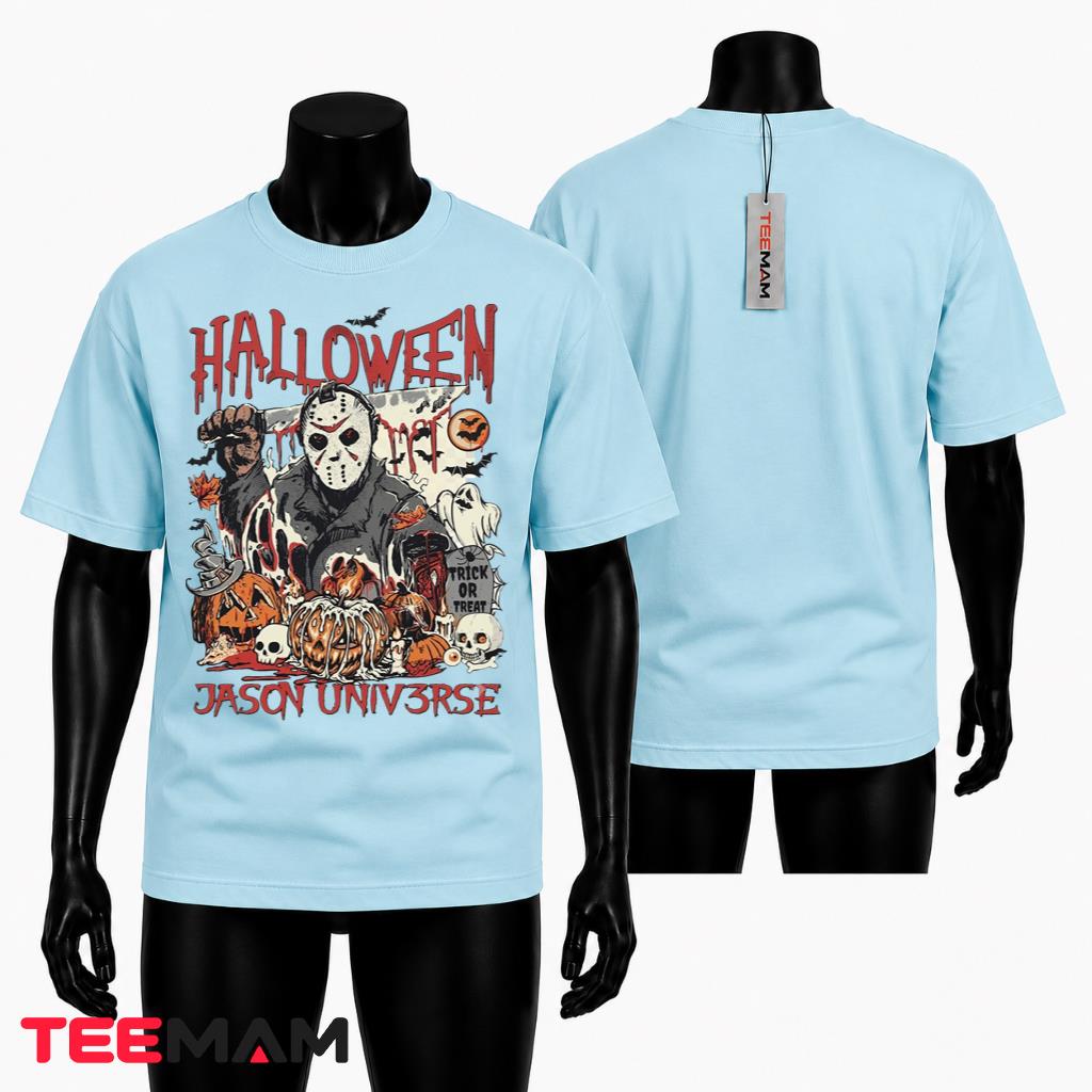 Jason Voorhees Halloween Horror T-Shirt Trick Or Treat Pumpkin
