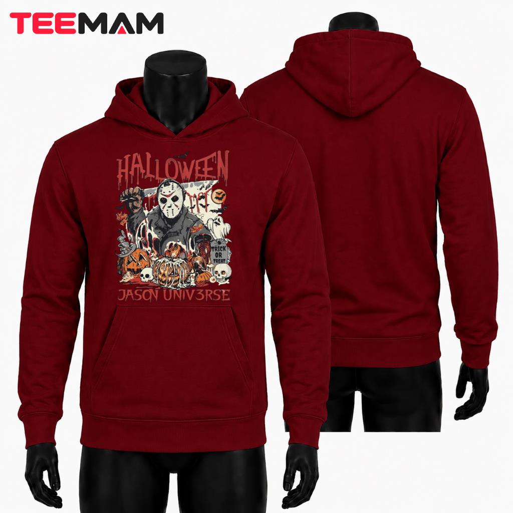 Jason Voorhees Halloween Horror Hoodie Trick Or Treat Pumpkin Jason Voorhees Halloween Horror Hoodie Trick Or Treat Pumpkin