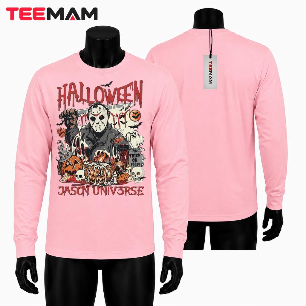 Jason Voorhees Halloween Horror Long Sleeve Trick Or Treat Pumpkin Jason Voorhees Halloween Horror Long Sleeve Trick Or Treat Pumpkin