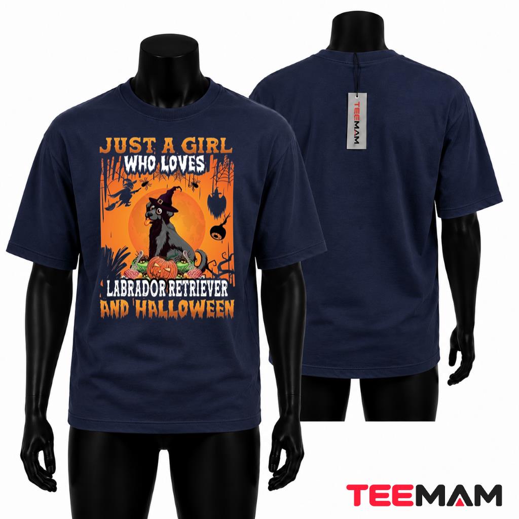 Just A Girl Who Loves Labrador Retriever Halloween T-Shirt