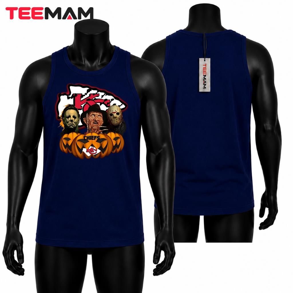 Kansas City Chiefs Halloween Tank Top Michael Freddy Jason Kansas City Chiefs Halloween Tank Top Michael Freddy Jason