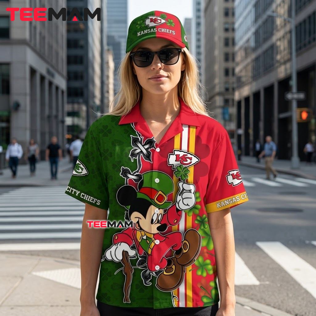 Kansas City Chiefs Hawaiian Shirt St Patrick's Back Kansas City Chiefs Hawaiian Shirt St Patrick's Back