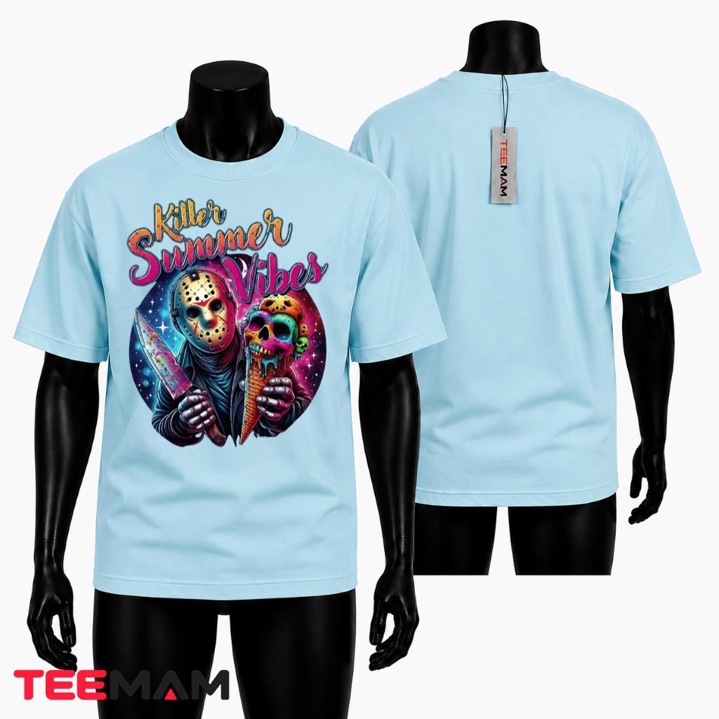 Killer Summer Vibes T-Shirt Horror Ice Cream Skull