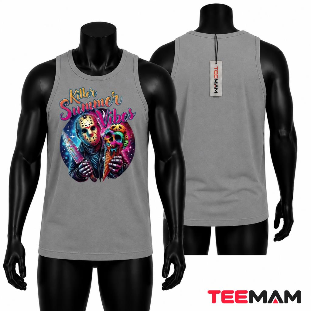 Killer Summer Vibes Tank Top Horror Ice Cream Skull Killer Summer Vibes Tank Top Horror Ice Cream Skull