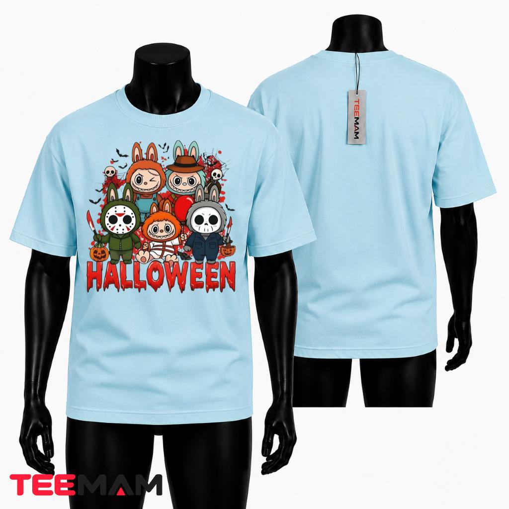 Leopard Halloween Shirt Spooky Pumpkin Ghost Bat