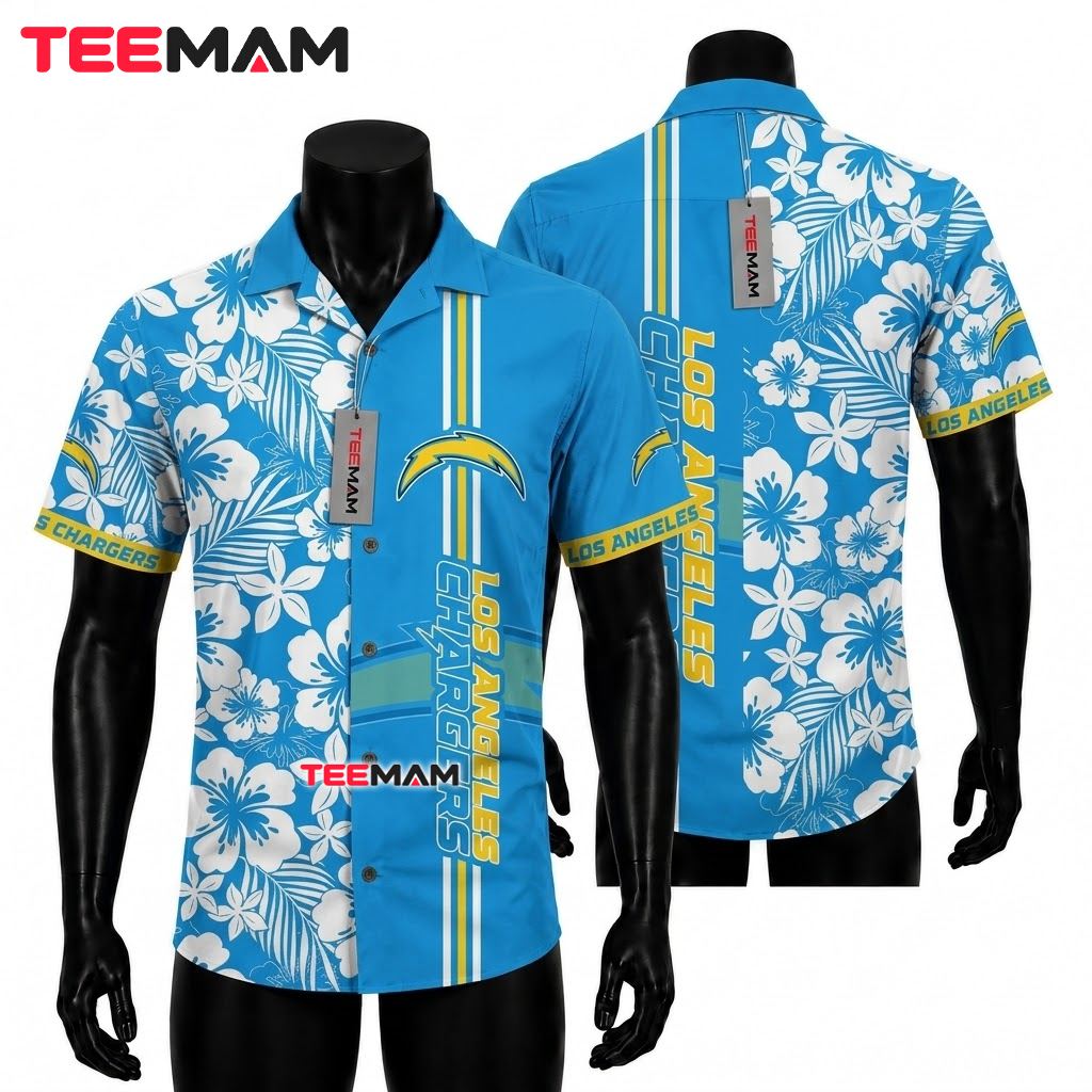 Los Angeles Chargers Hawaiian Shirt Mickey Mouse Los Angeles Chargers Hawaiian Shirt Mickey Mouse