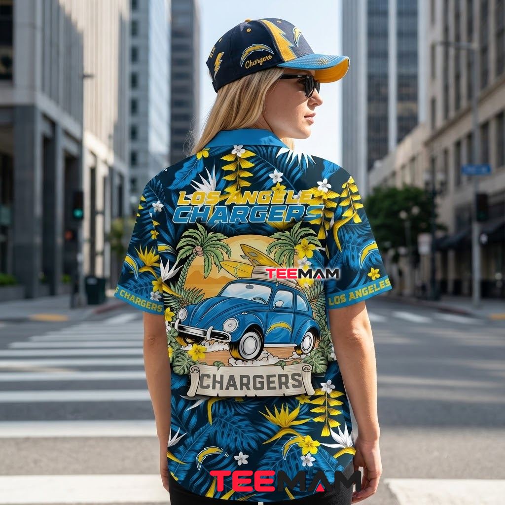 Los Angeles Chargers Tropical Shirt Surf Car Version 3 Los Angeles Chargers Tropical Shirt Surf Car Version 3