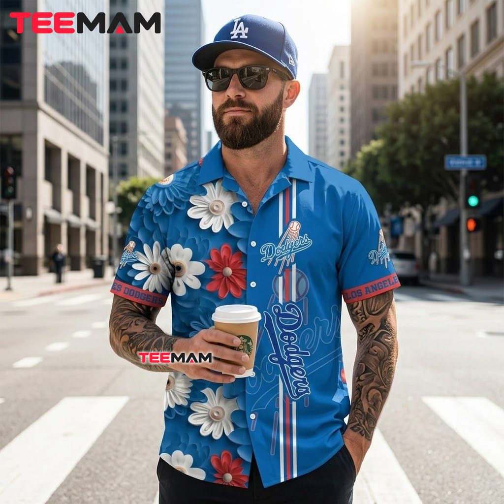 Los Angeles Dodgers Button Up Shirt Daisy Back Los Angeles Dodgers Button Up Shirt Daisy Back