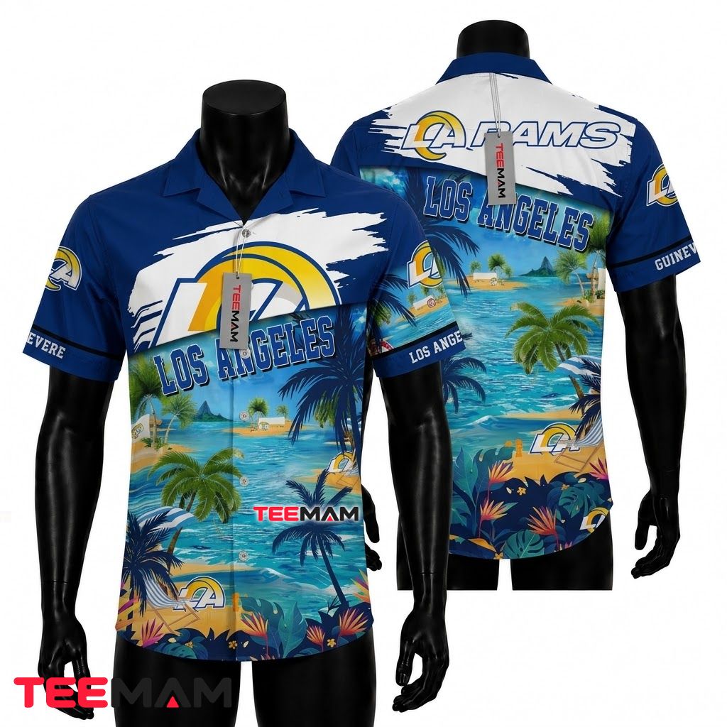 Los Angeles Rams Tropical Shirt Island Tropical Beach Front