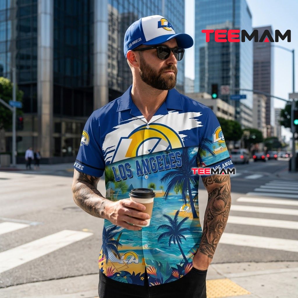 Los Angeles Rams Tropical Shirt Island Tropical Beach Back Los Angeles Rams Tropical Shirt Island Tropical Beach Back