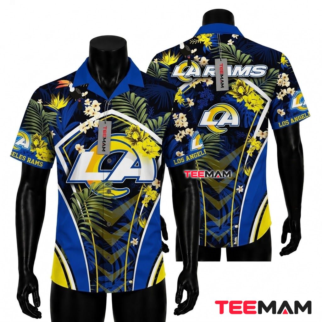Los Angeles Rams Tropical Shirt Toucan Front