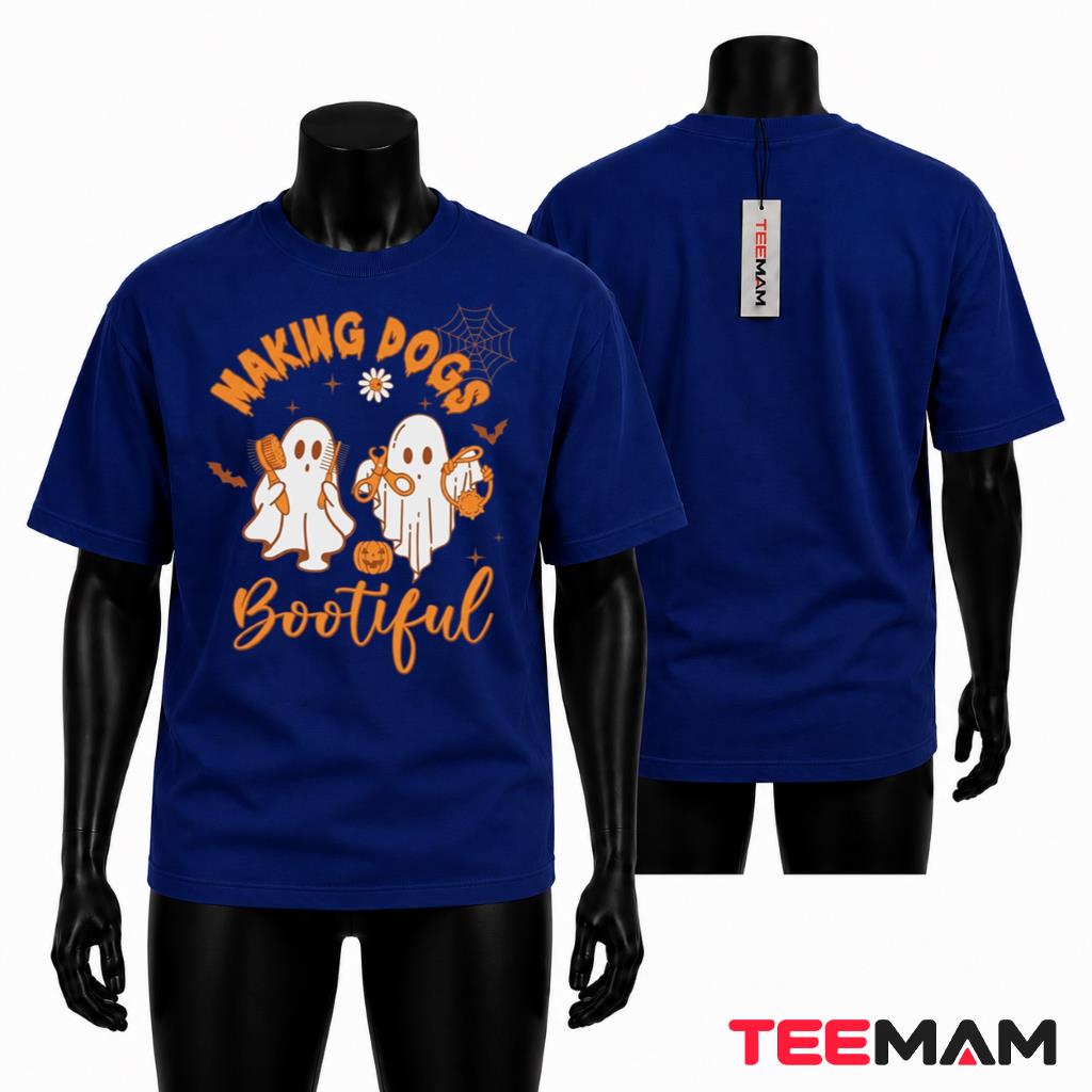 Making Dogs Bootiful Ghost Groomer Halloween T-Shirt