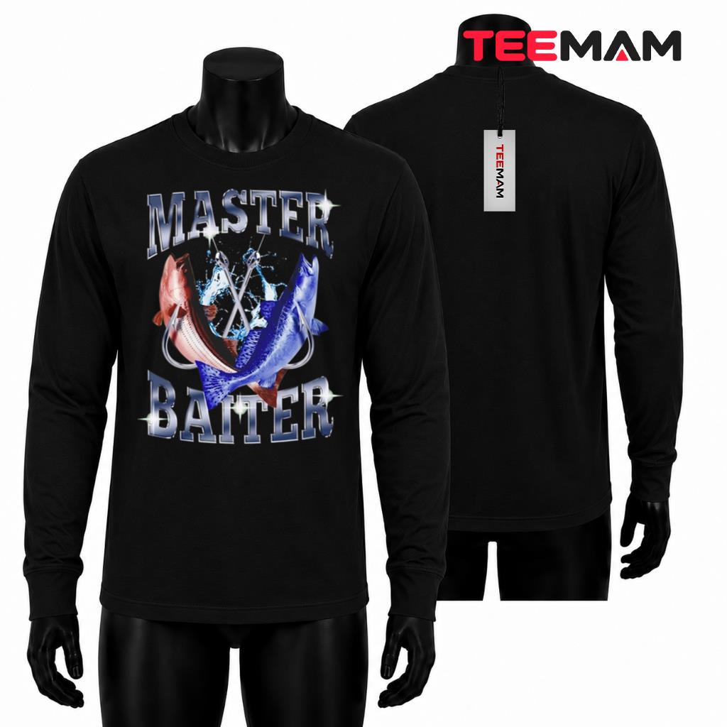 Master Baiter Funny Fishing Rod Bass Fish Hook Humor Long Sleeve-Photoroom Master Baiter Funny Fishing Rod Bass Fish Hook Humor Long Sleeve-Photoroom