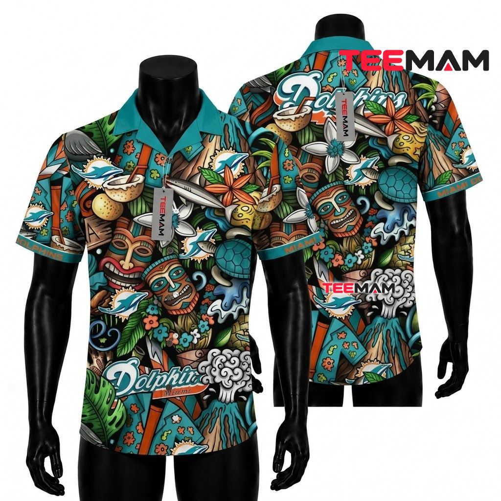 Miami Dolphins Hawaiian Shirt Summer Fruit