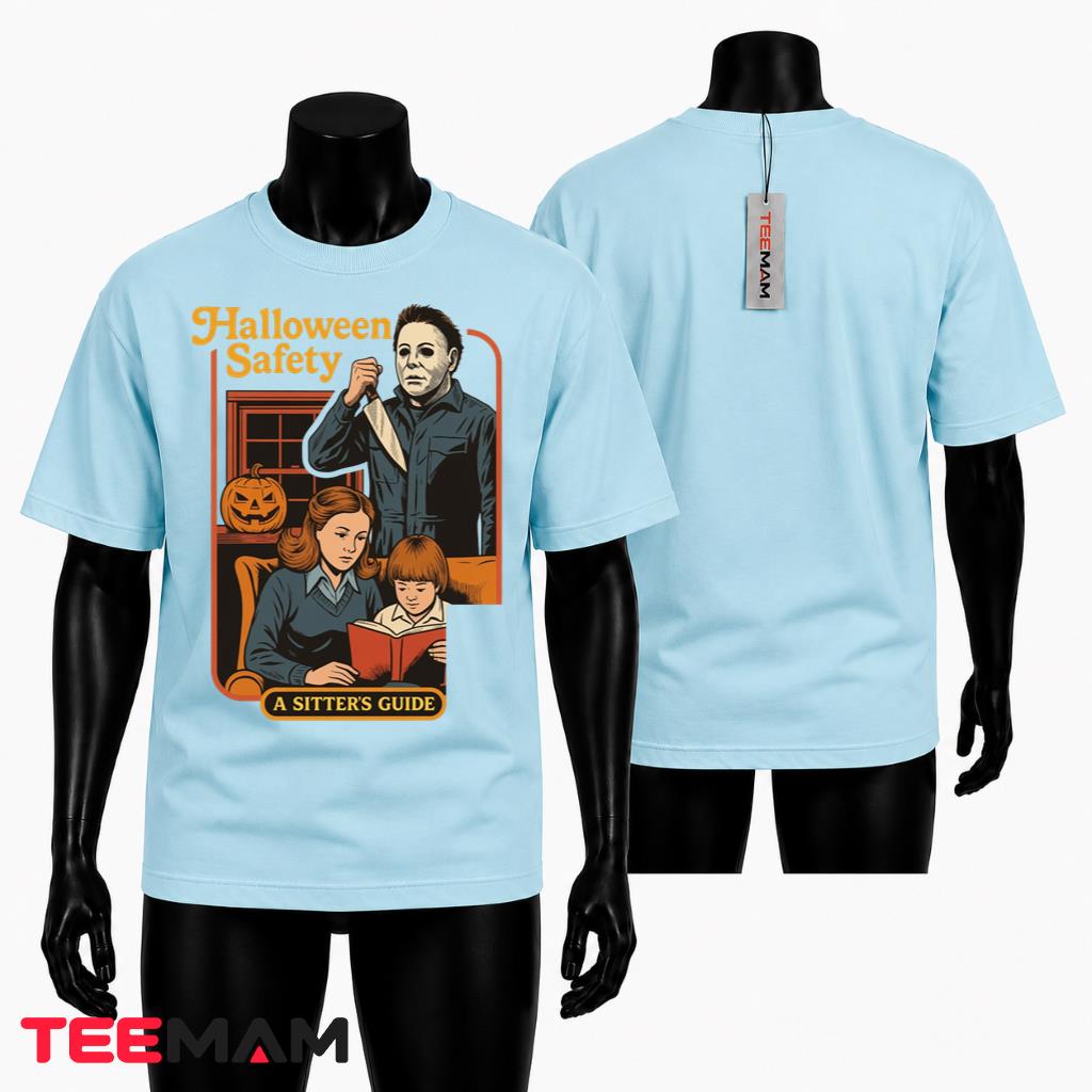 Michael Myers Halloween T-Shirt Halloween Safety Sitters Guide