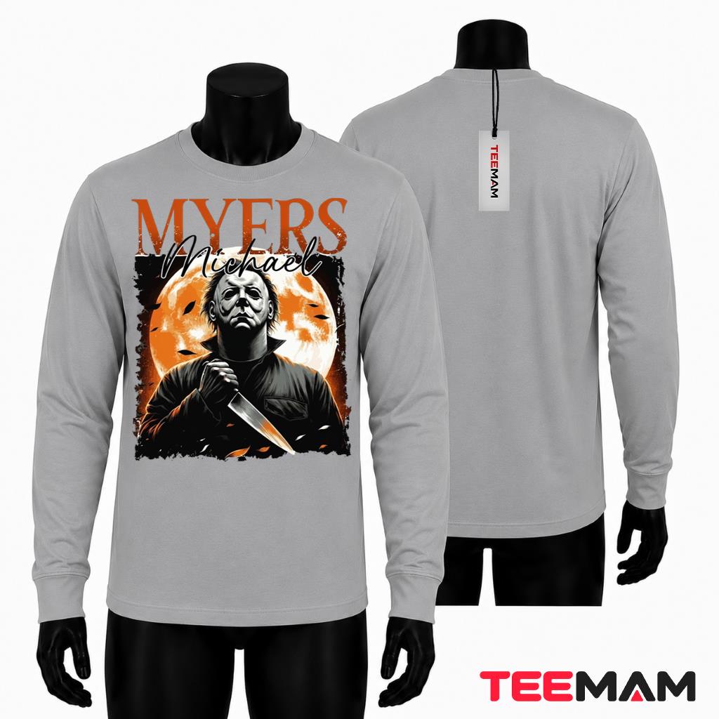 Michael Myers Halloween Long Sleeve Vintage Horror Movie Full Moon Michael Myers Halloween Long Sleeve Vintage Horror Movie Full Moon