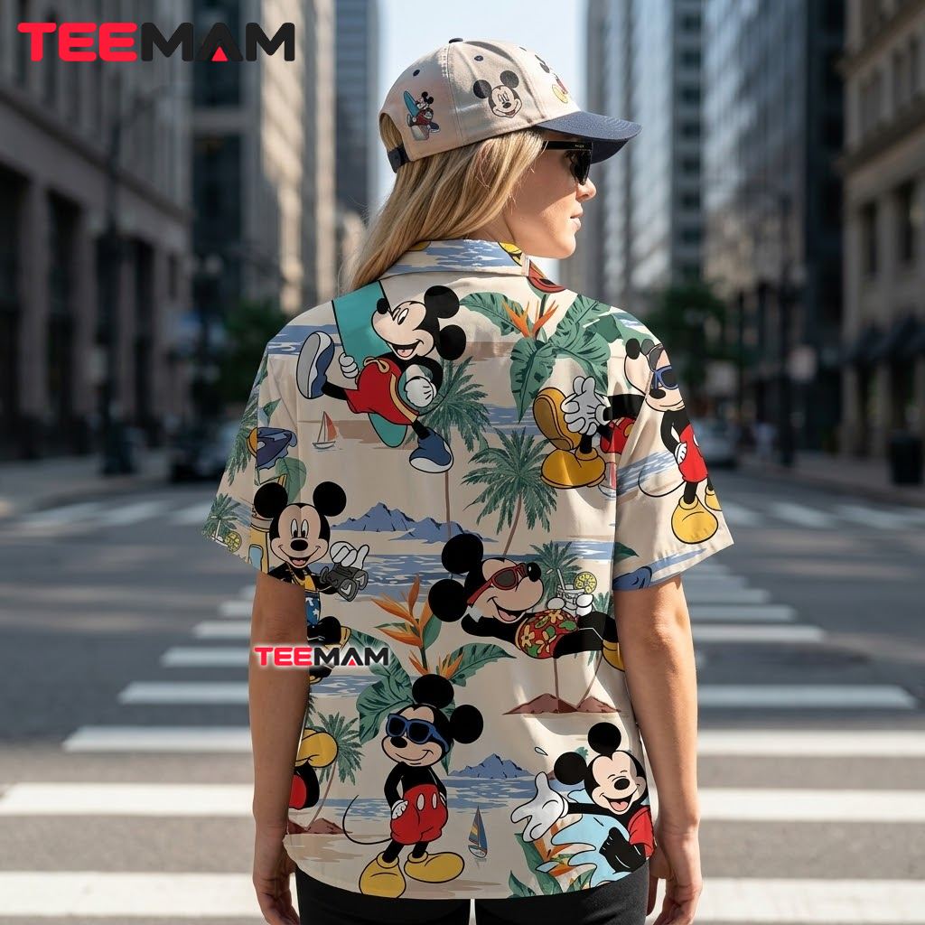 Mickey Mouse Hawaiian Shirt Beach Vacation Tropical Print Version 3 Mickey Mouse Hawaiian Shirt Beach Vacation Tropical Print Version 3