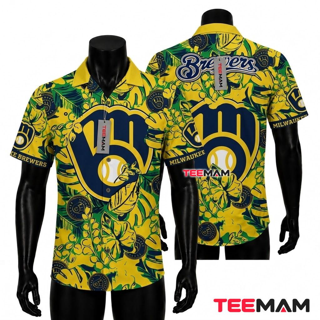 Milwaukee Brewers Button Up Shirt Snoopy Cool Milwaukee Brewers Button Up Shirt Snoopy Cool