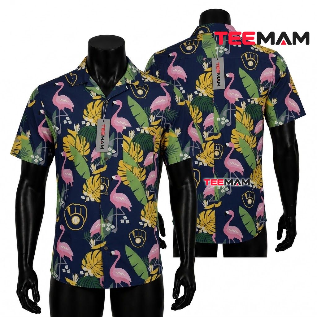 Milwaukee Brewers Tropical Shirt Pineapple