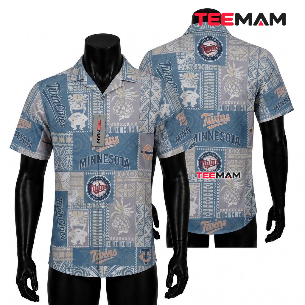 Minnesota Twins Aloha Shirt Chrysanthemum Minnesota Twins Aloha Shirt Chrysanthemum