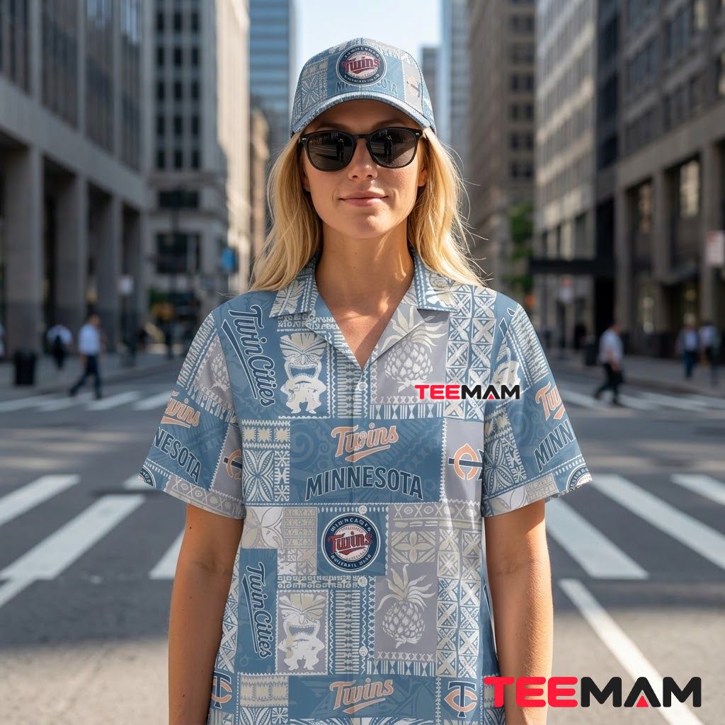 Minnesota Twins Aloha Shirt Pineapple Tiki Back Minnesota Twins Aloha Shirt Pineapple Tiki Back