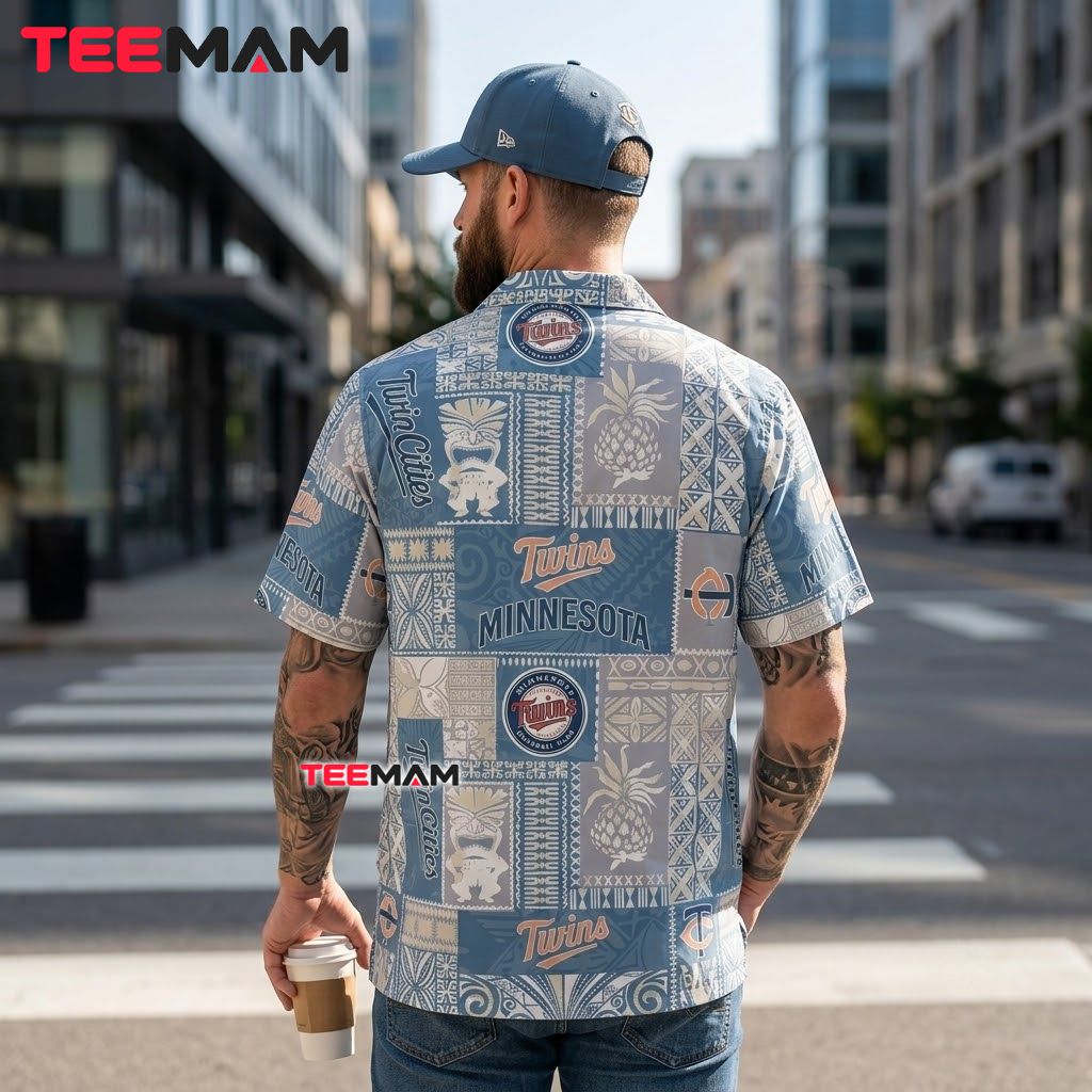 Minnesota Twins Aloha Shirt Pineapple Tiki Version 3 Minnesota Twins Aloha Shirt Pineapple Tiki Version 3