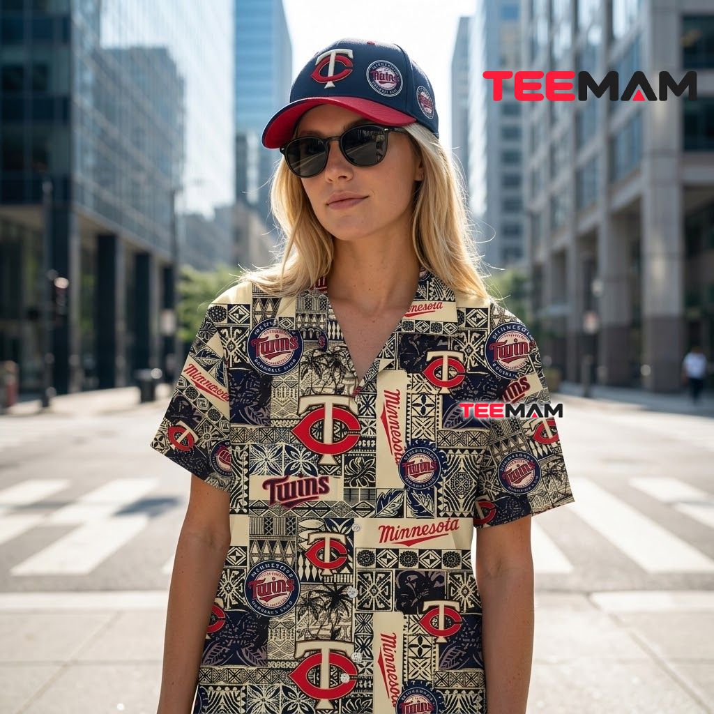 Minnesota Twins Aloha Shirt Vintage Patchwork Back Minnesota Twins Aloha Shirt Vintage Patchwork Back