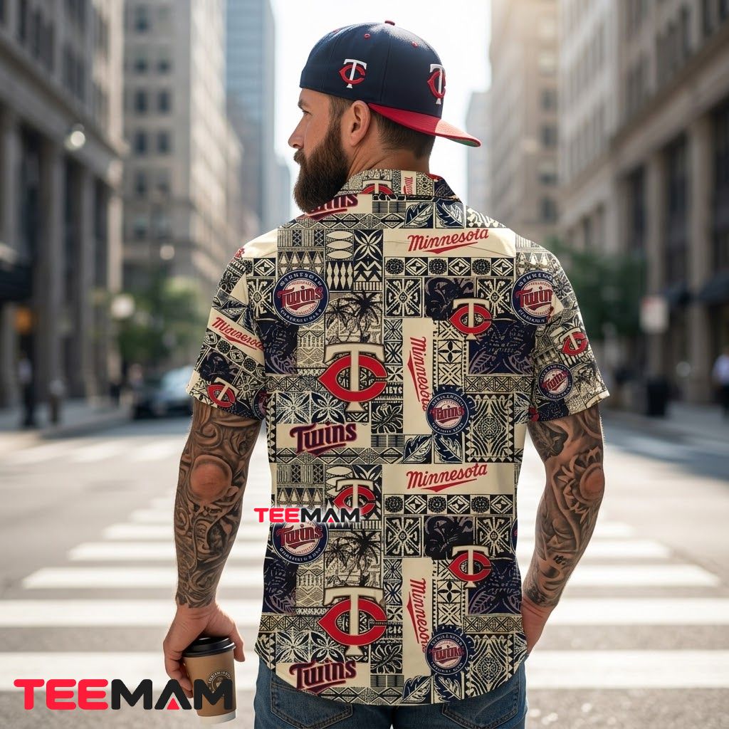 Minnesota Twins Aloha Shirt Vintage Patchwork Version 3 Minnesota Twins Aloha Shirt Vintage Patchwork Version 3