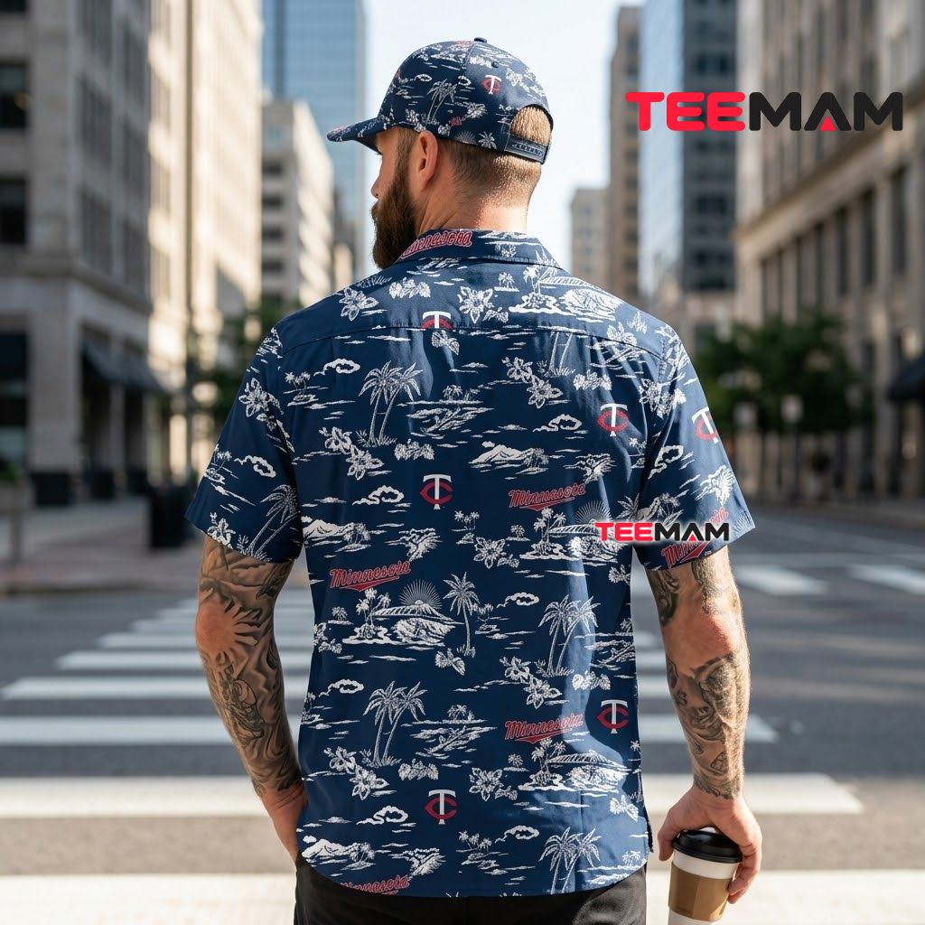 Minnesota Twins Hawaiian Shirt Island Scene Version 3 Minnesota Twins Hawaiian Shirt Island Scene Version 3