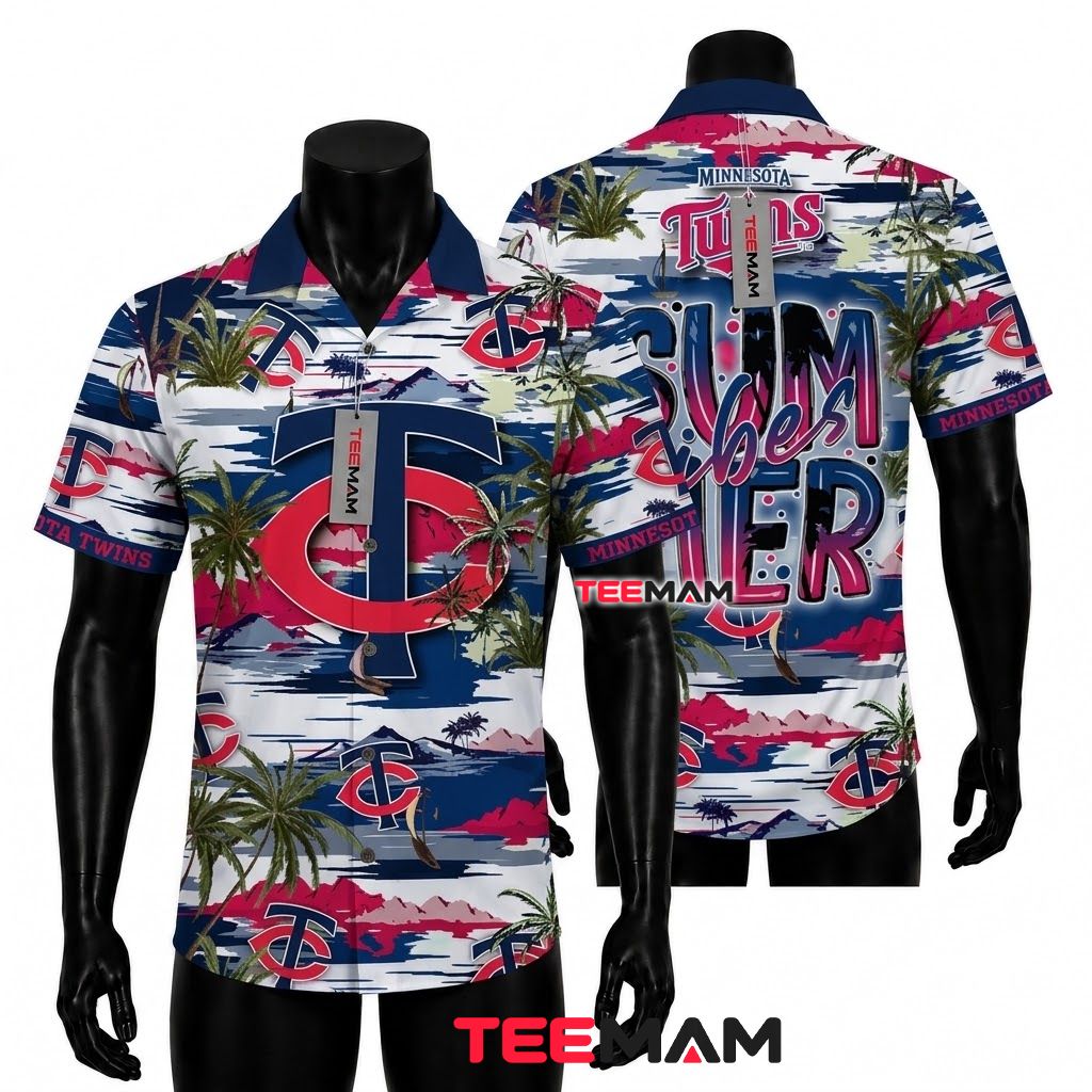 Minnesota Twins Tropical Shirt Summer Scenic Front