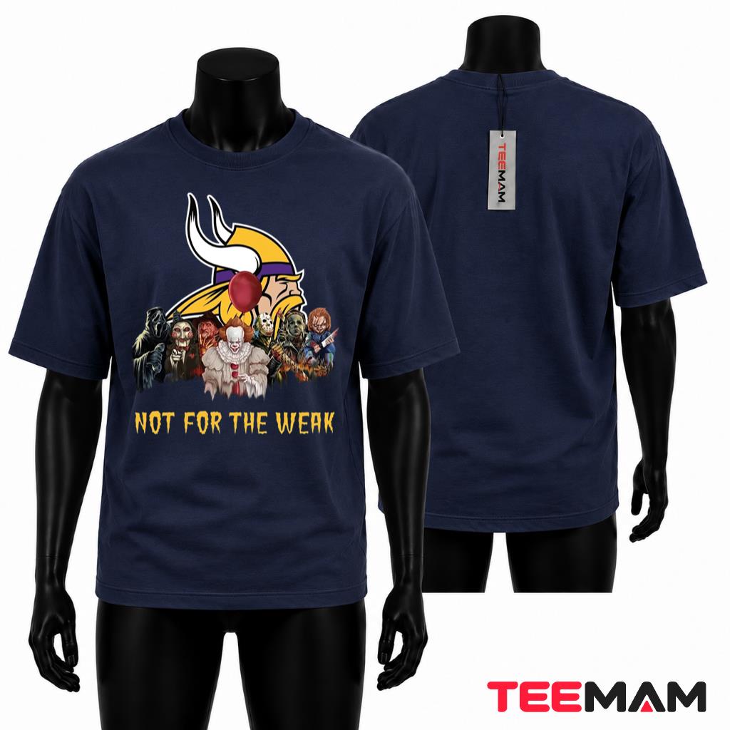 Minnesota Vikings Halloween T-Shirt Horror Icons Squad