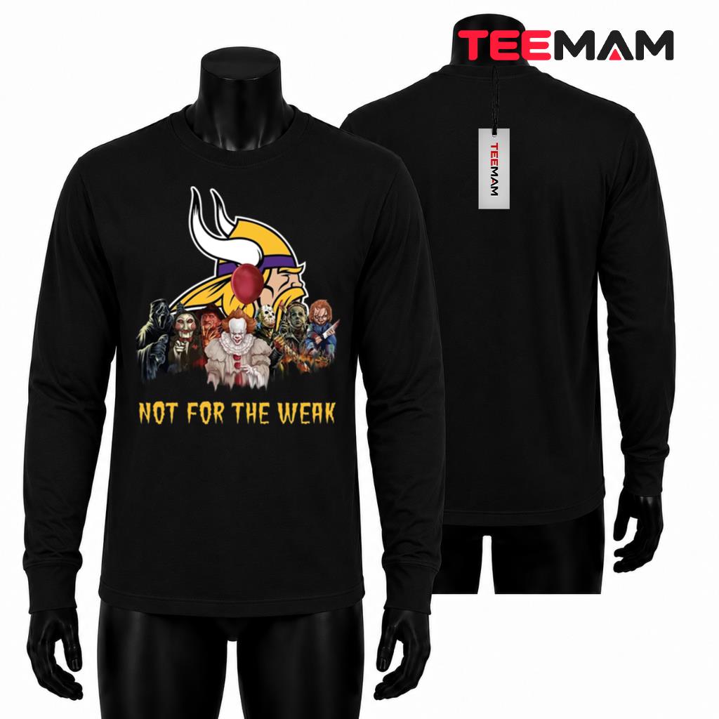 Minnesota Vikings Halloween Long Sleeve Horror Icons Squad Minnesota Vikings Halloween Long Sleeve Horror Icons Squad