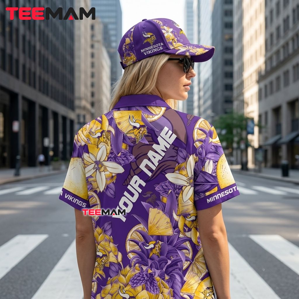 Minnesota Vikings Tropical Shirt Tropical Floral Version 3 Minnesota Vikings Tropical Shirt Tropical Floral Version 3