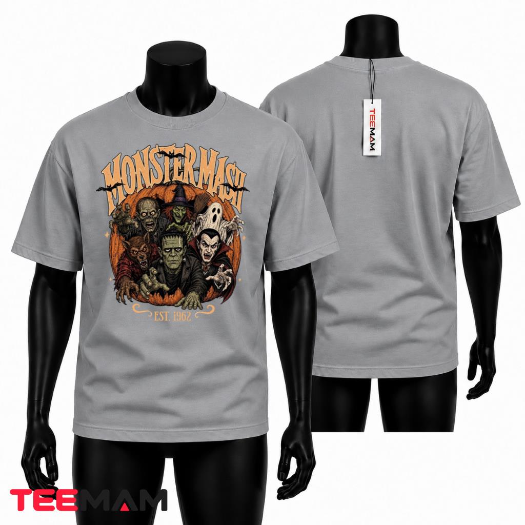 Monster Mash T-Shirt Classic Halloween Spooky Pumpkin