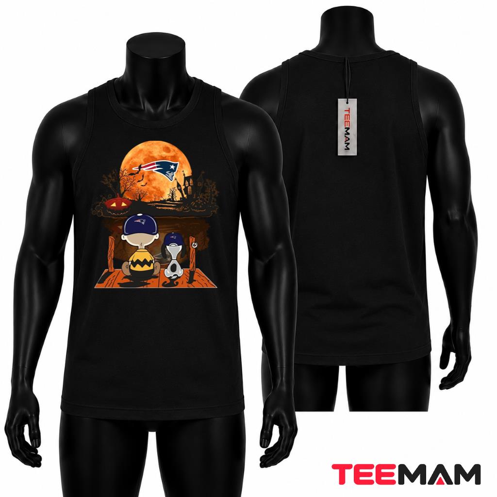 New England Patriots Halloween Tank Top Charlie Brown Snoopy New England Patriots Halloween Tank Top Charlie Brown Snoopy