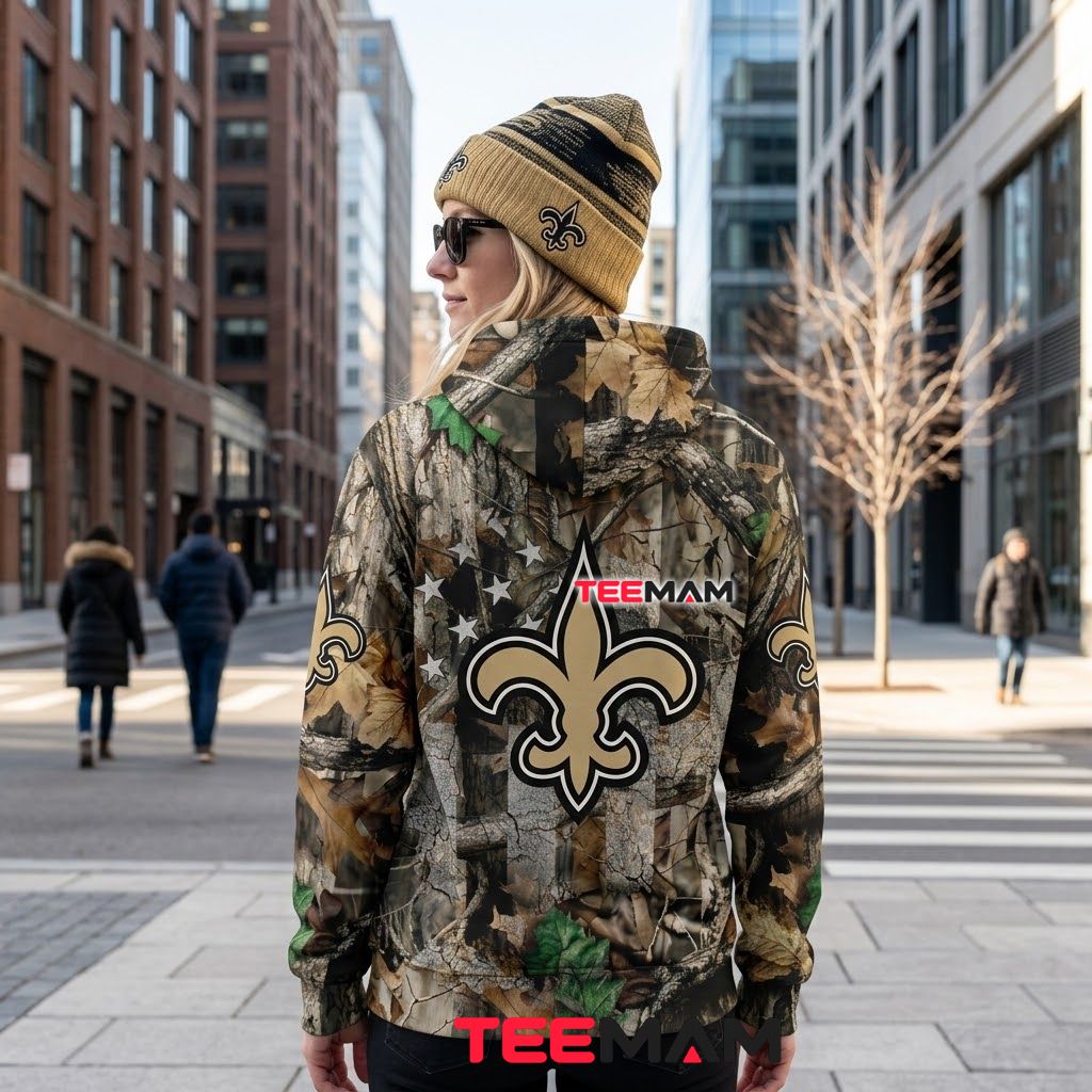 New Orleans Saints 3D Hoodie Realtree Flag Zip Version 3 New Orleans Saints 3D Hoodie Realtree Flag Zip Version 3