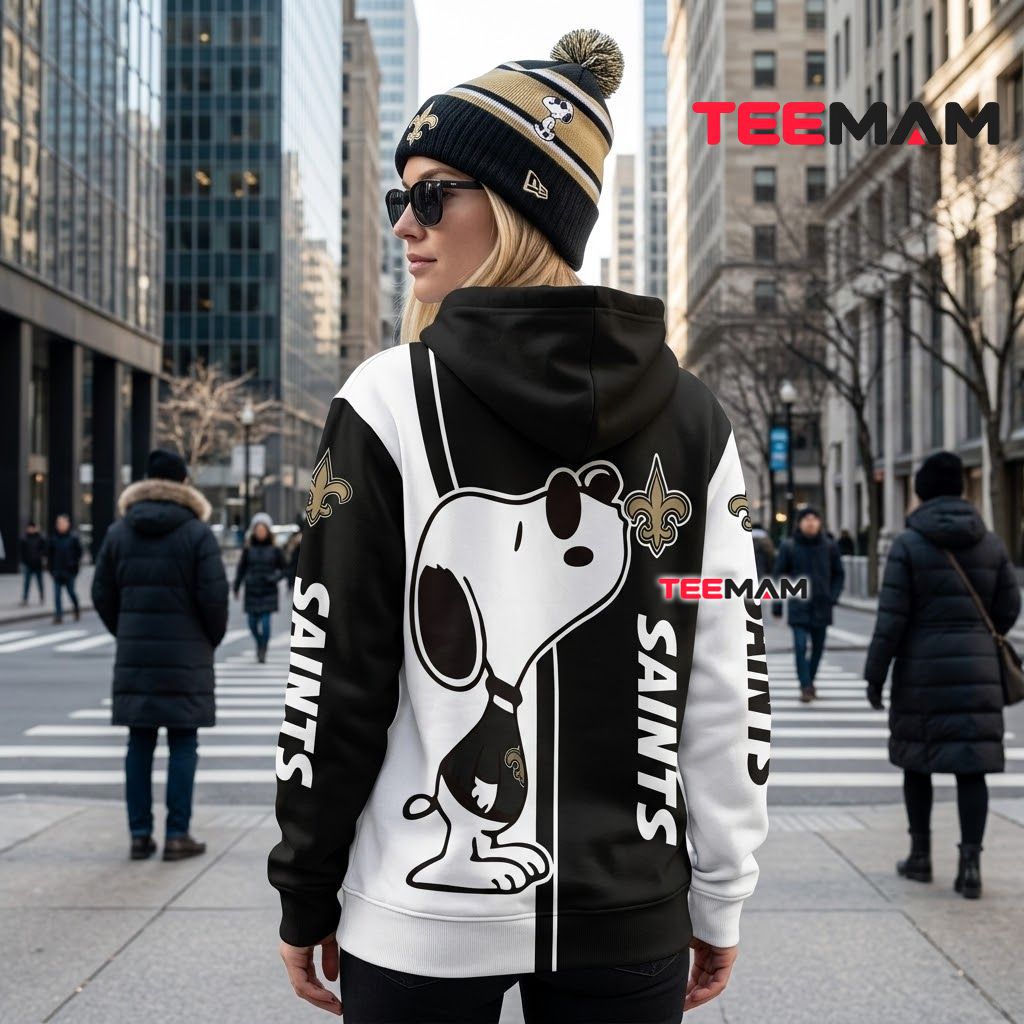 New Orleans Saints 3D Hoodie Snoopy Sunglasses Cool Version 3 New Orleans Saints 3D Hoodie Snoopy Sunglasses Cool Version 3