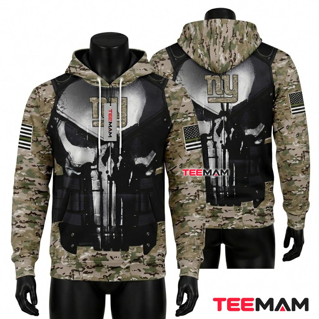New York Jets 3D Hoodie American Flag Camo Realtree Pattern