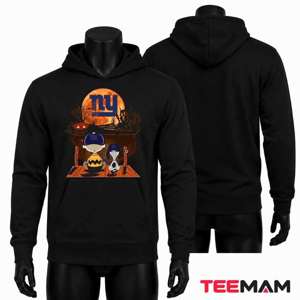 New York Giants Halloween Hoodie Charlie Brown Snoopy New York Giants Halloween Hoodie Charlie Brown Snoopy