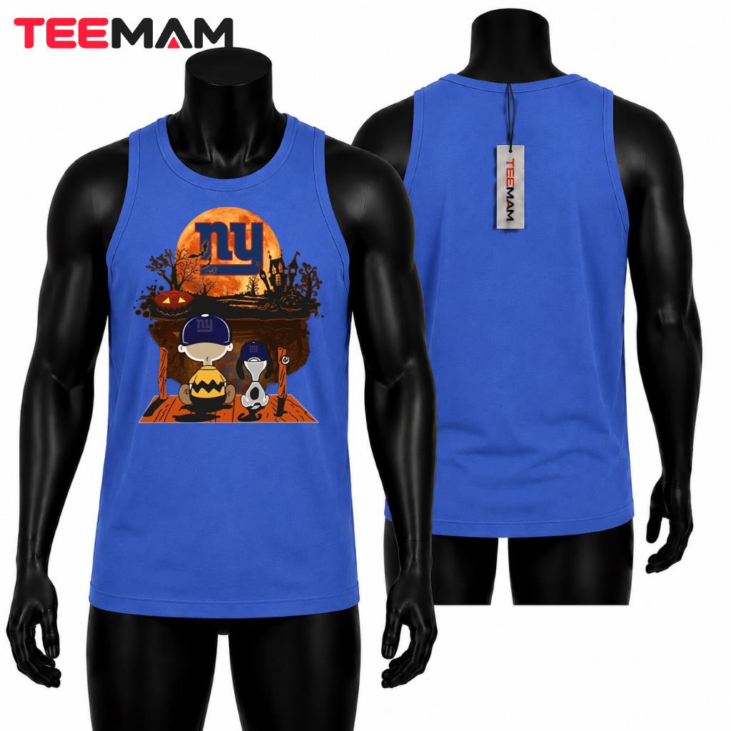 New York Giants Halloween Tank Top Charlie Brown Snoopy New York Giants Halloween Tank Top Charlie Brown Snoopy